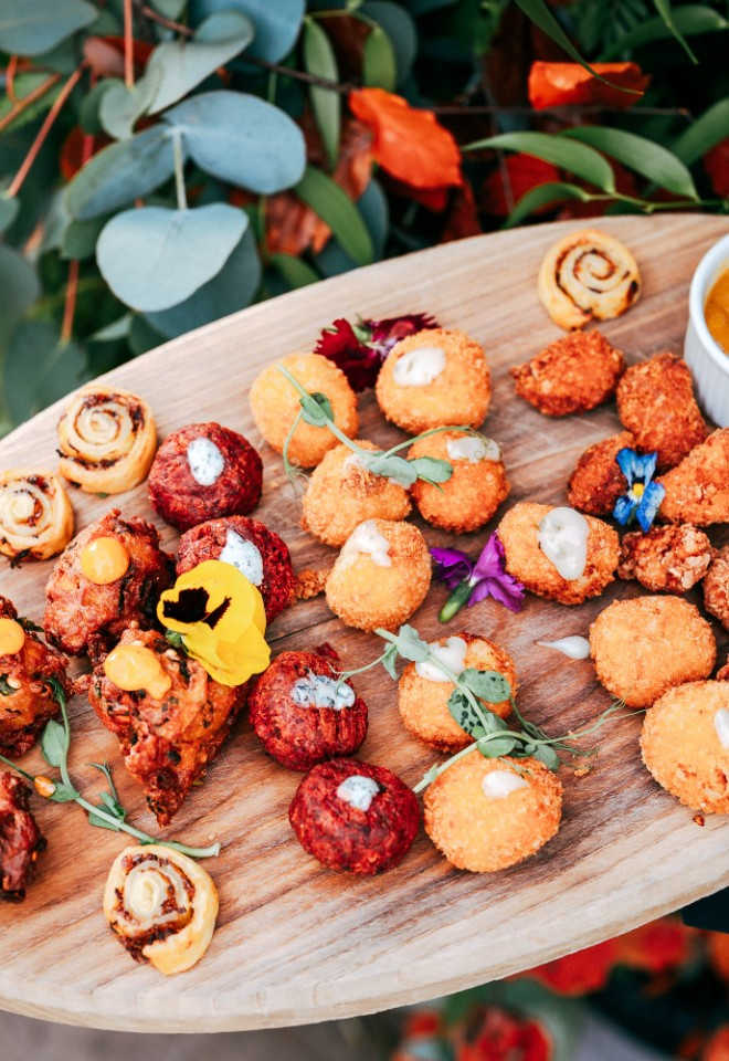 Canapes at Mitton Hall