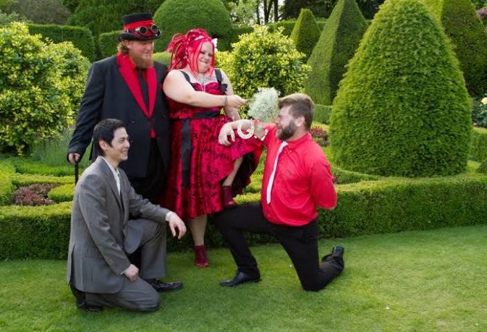 James and Michelle - Alice in Wonderland Wedding in Wiltshire gallery image