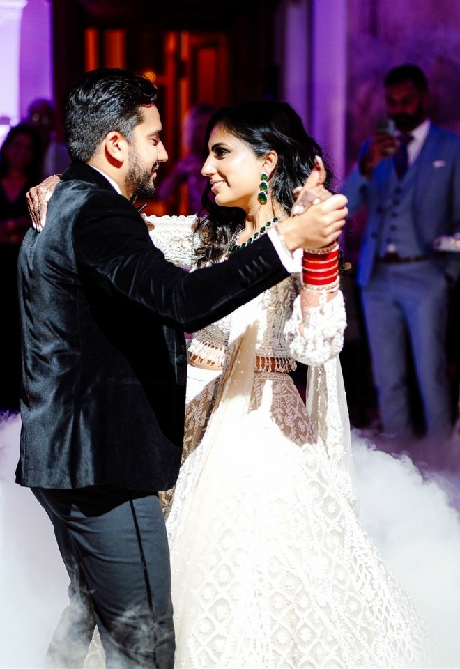 Couple dancing together