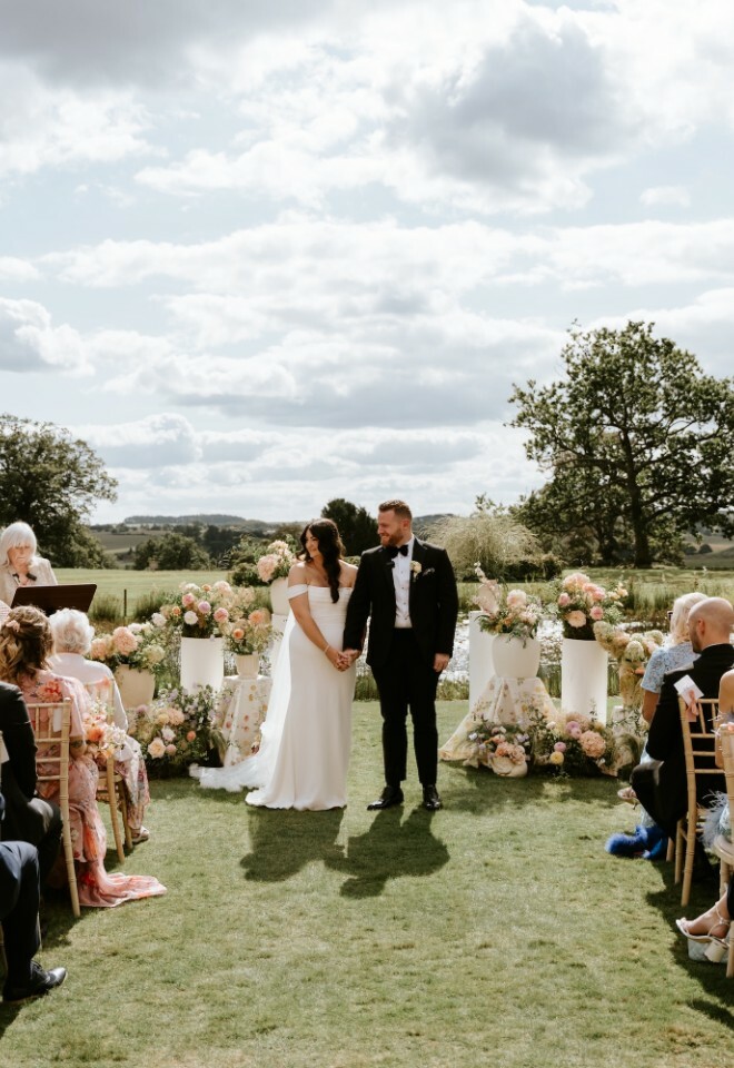 Celebrant led wedding ceremony at Davenport House