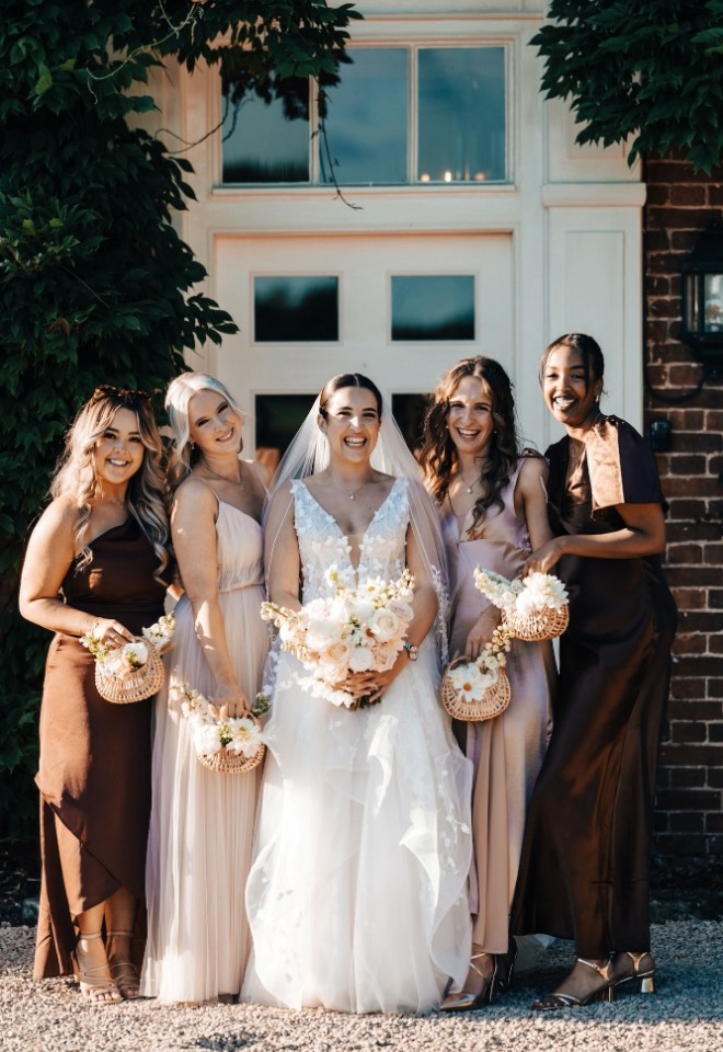 Sophie with her bridesmaids