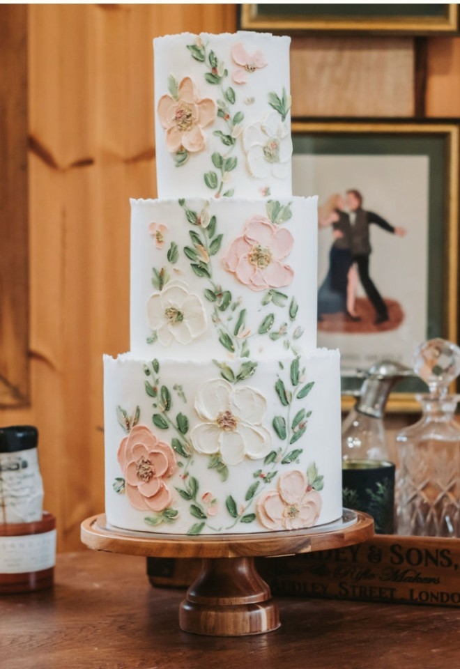 wedding cake on the table