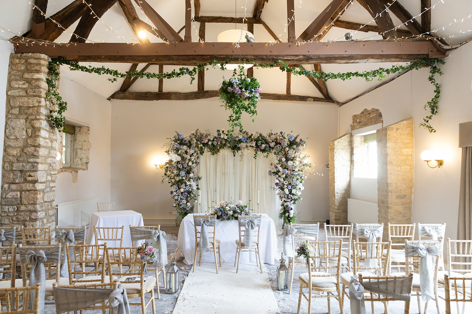 Barn style wedding ceremony space inside voco® Oxford Thames