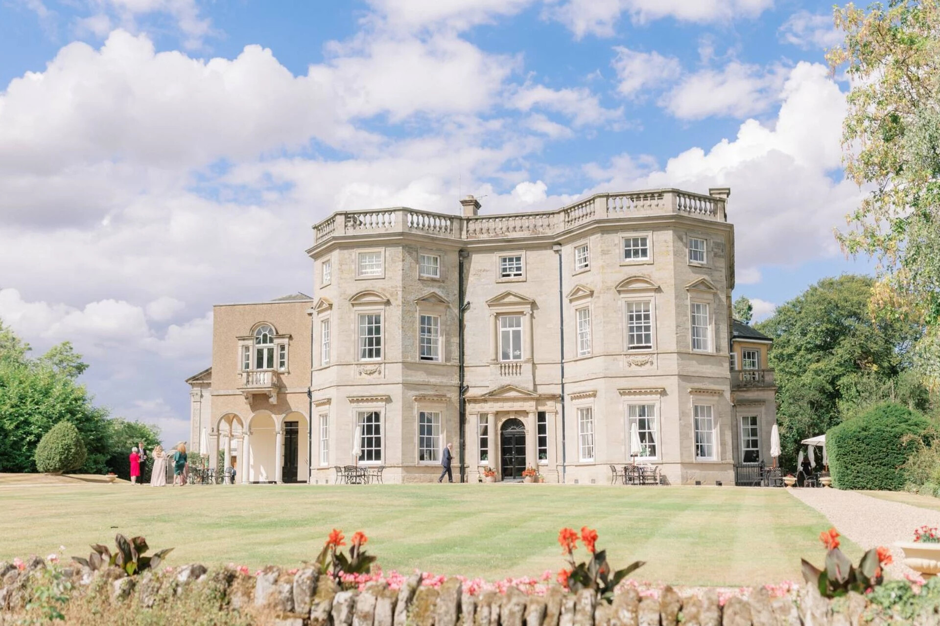 Exterior of Bourton Hall, wedding venue in Warwick, West Midlands