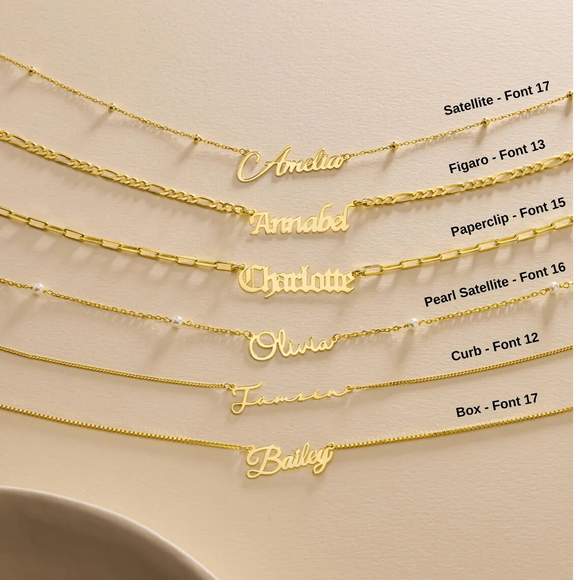 personalised necklace for bridesmaid gifts