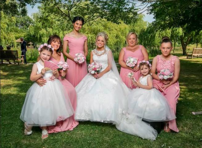 Hayley and David - A Pink Fairytale Church Wedding in Cheshire gallery image