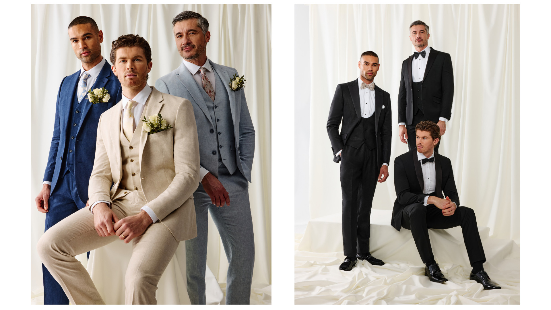 morning, dinner, and lounge suits