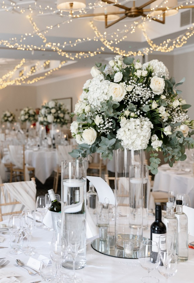 Wotton House wedding breakfast table setting