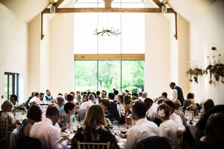 Alex and Chris - Navy and Pink Barn Wedding in Surrey gallery image