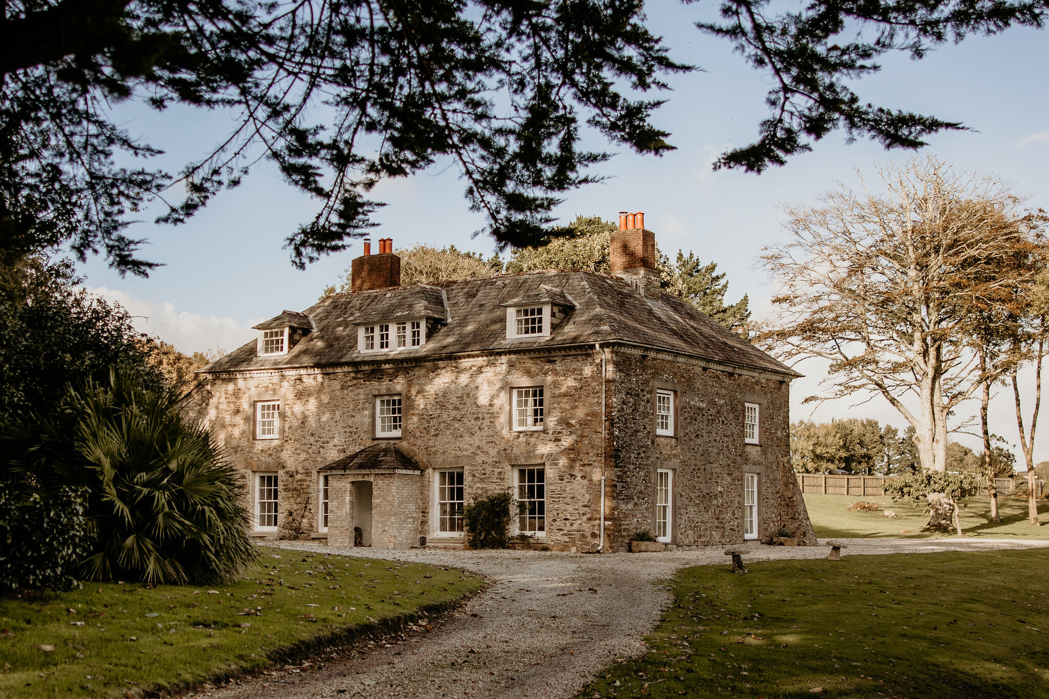 Tredudwell Manor wedding Venue Exterior of Manor House, Cornwall