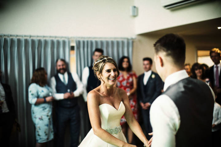 Alex and Chris - Navy and Pink Barn Wedding in Surrey gallery image