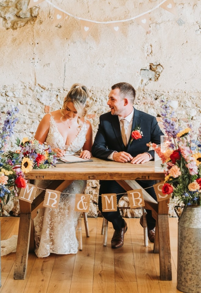 Rosie and Kyle Signing of the Papers