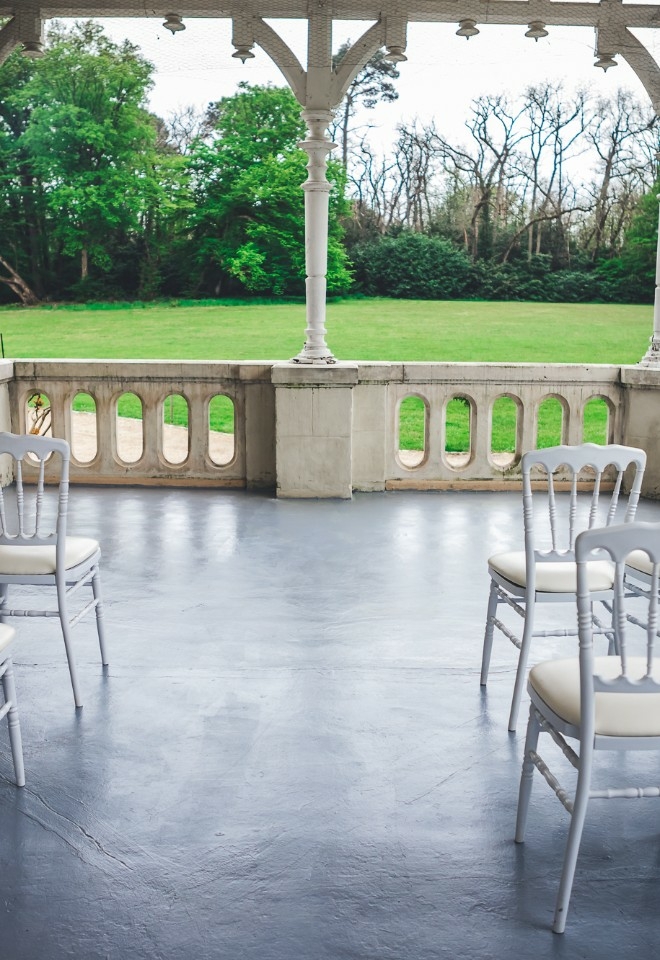 Wedding space at Chateau Vary