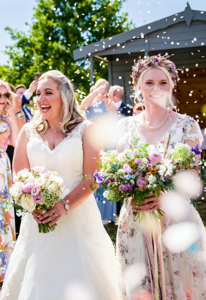 Beccy and Katies wedding ceremony