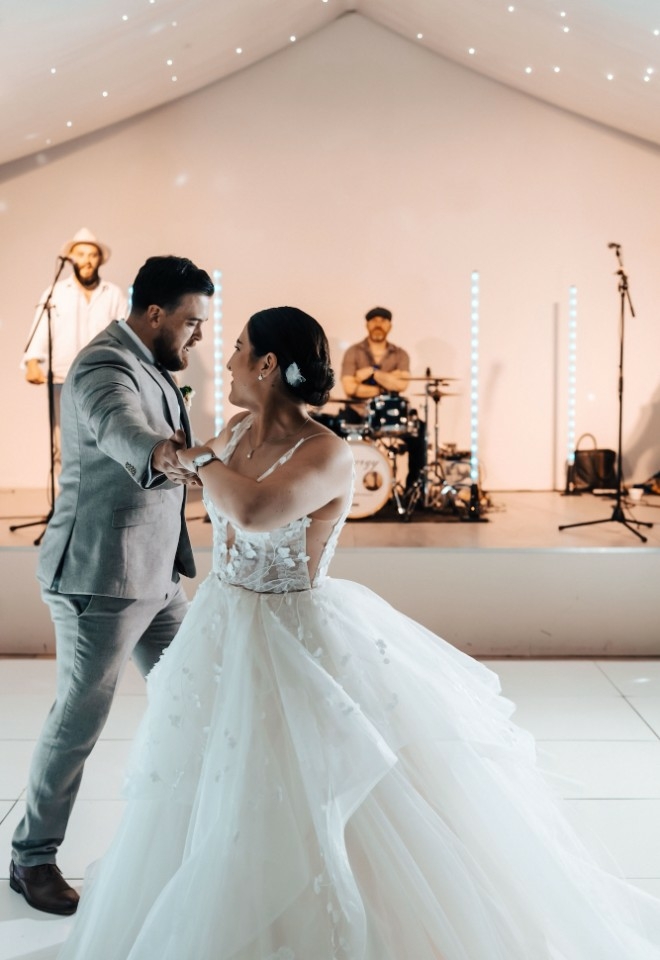 Sophie and Nathan dancing together