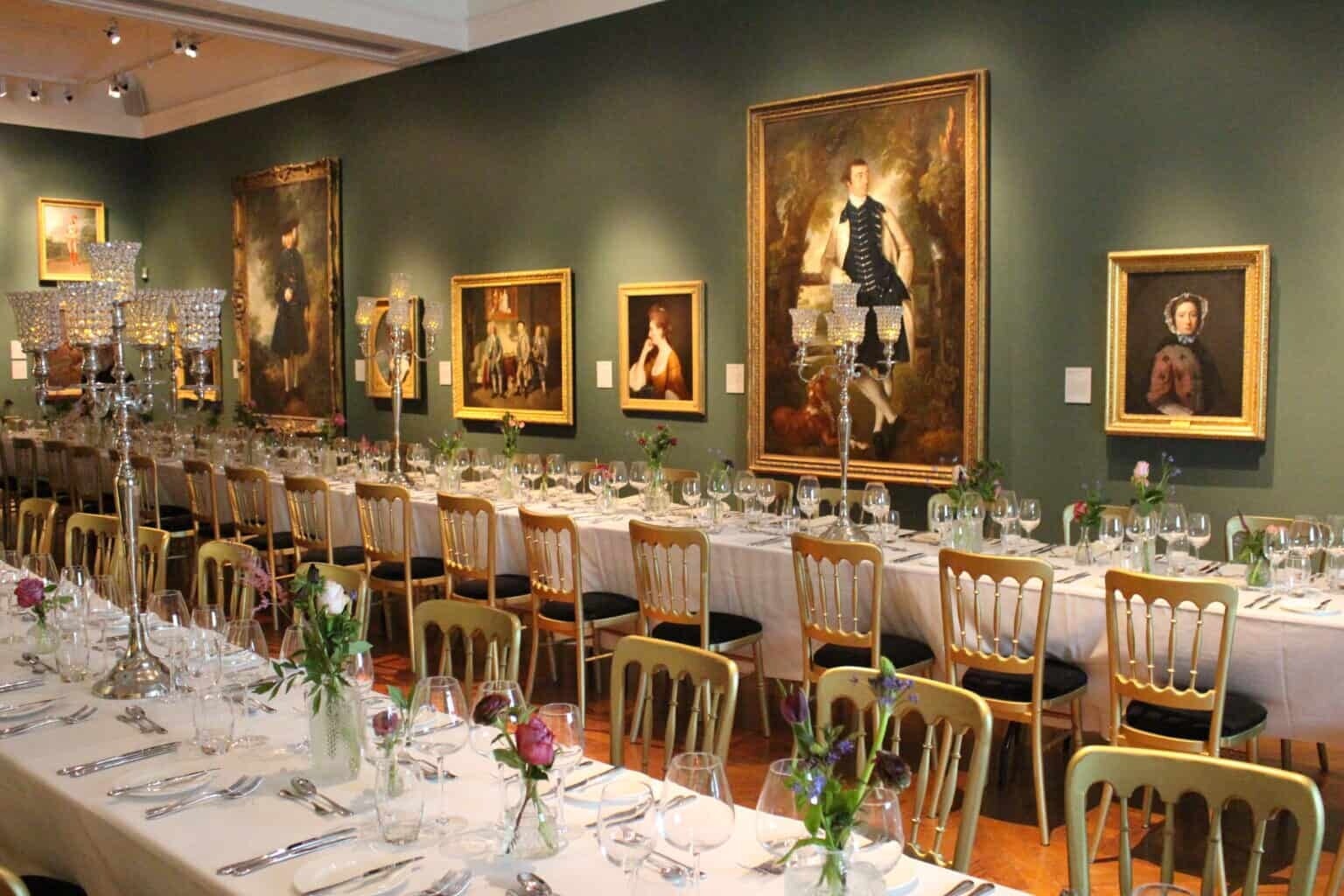 the holburne museum wedding breakfast in the picture gallery
