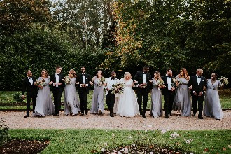 real weddings morden hall wedding party