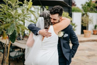 Bride embrace