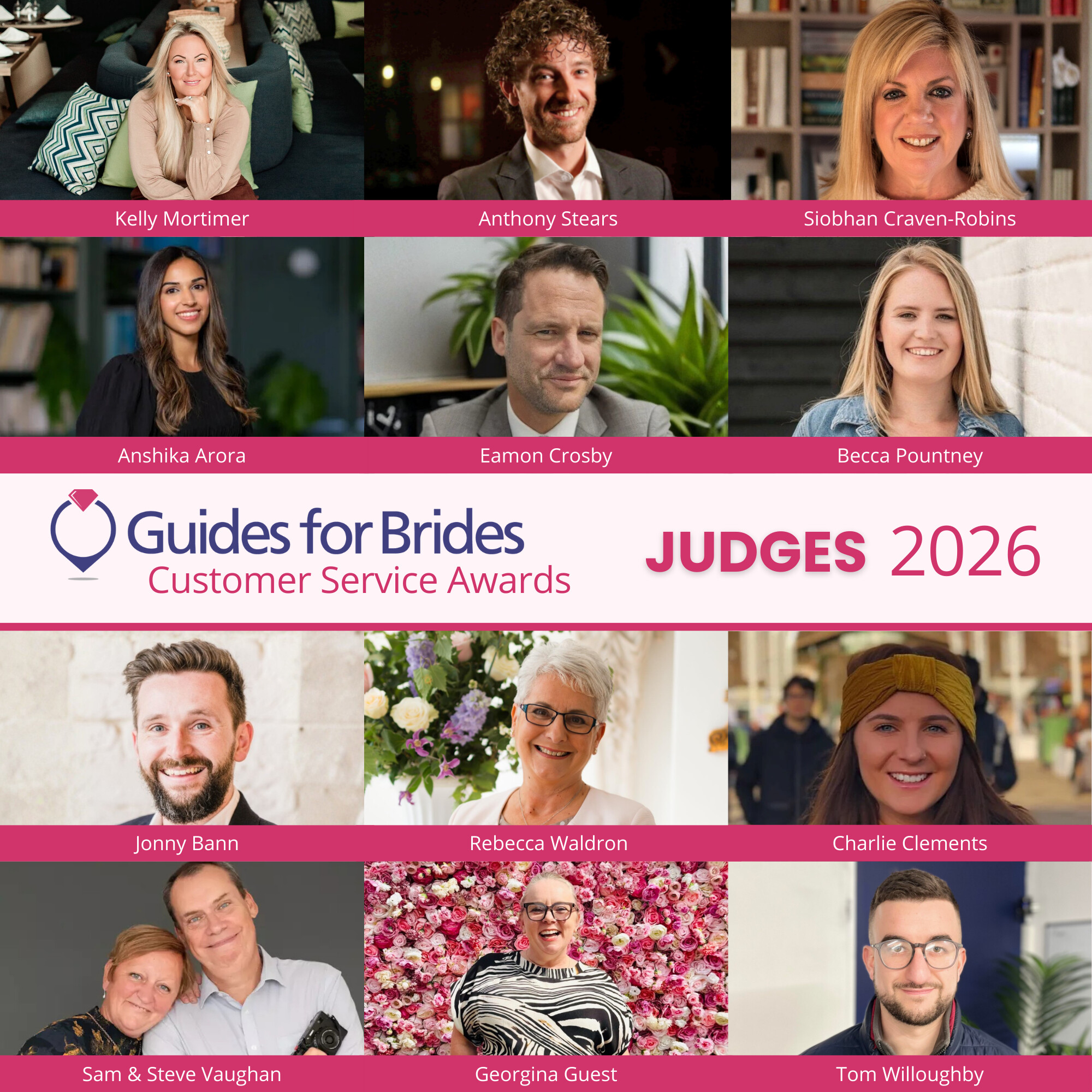 Guides for Brides Customer Service Awards 2026 Judging Panel