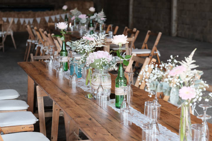 Natasha and Josh - A Summer Festival Wedding in Essex Barn Venue gallery image