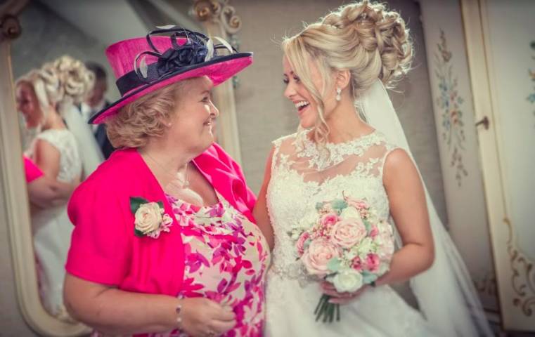 Hayley and David - A Pink Fairytale Church Wedding in Cheshire gallery image