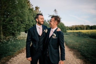 Lapstone Barn Real Wedding Groom and his Brother