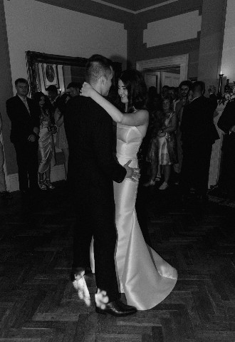 Glewstone Court Real Wedding Bride and Groom First Dance