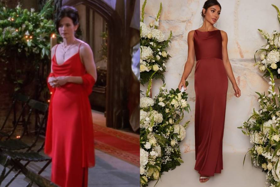 Monicas red dress clearance