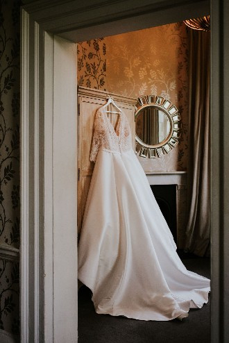 real weddings morden hall dress