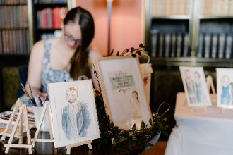 Eve and Matt Real Wedding at Ashridge House Entertainment and Favours