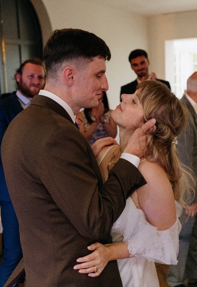 Bride and Groom at wedding ceremony