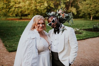 real weddings morden hall couple