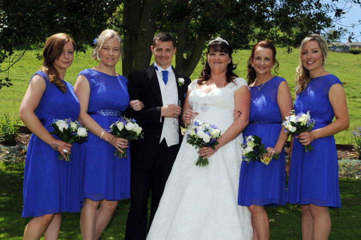 Emma and James - A Blue Themed Hotel Wedding gallery image