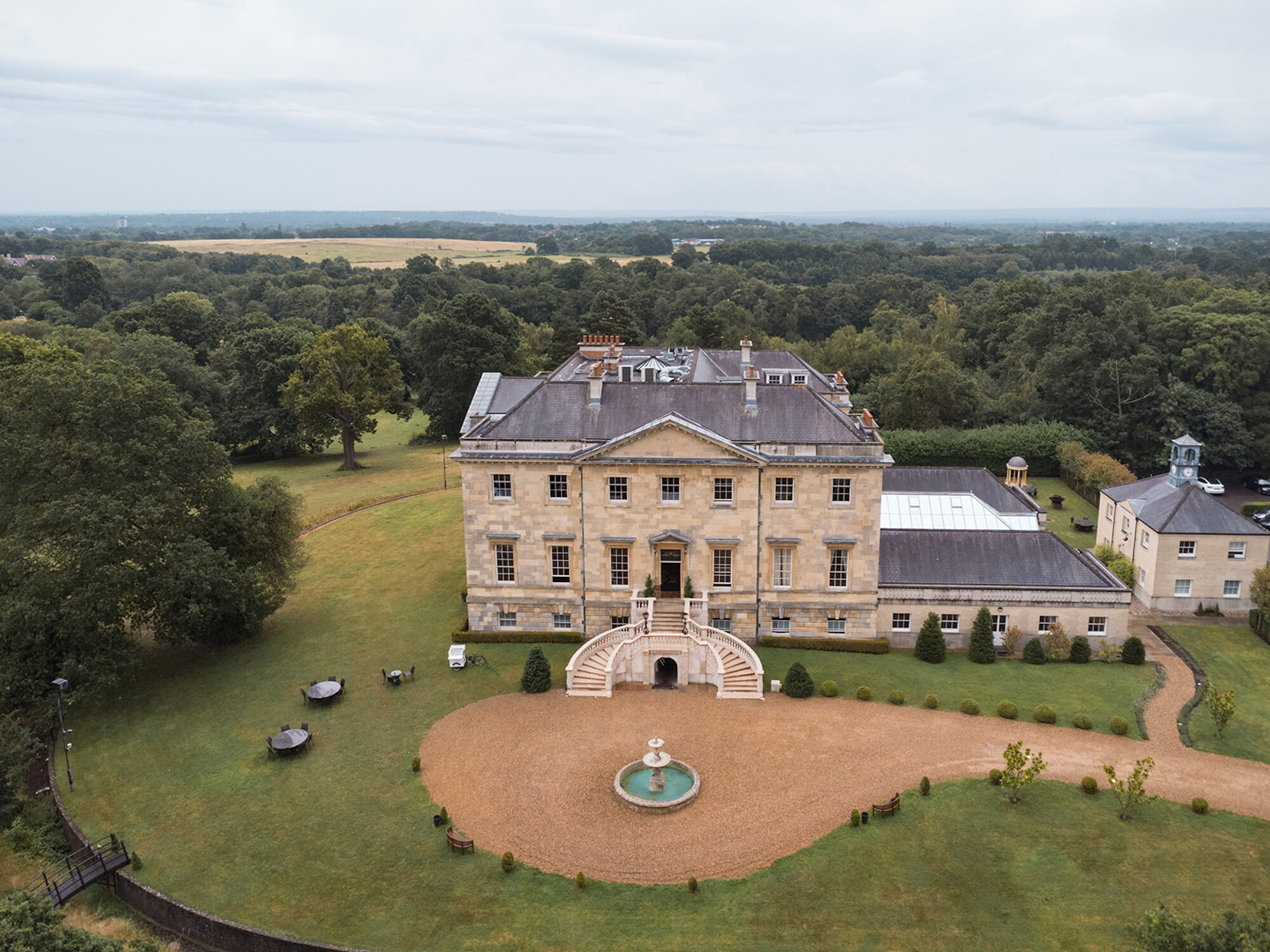 Botleys Mansion from above