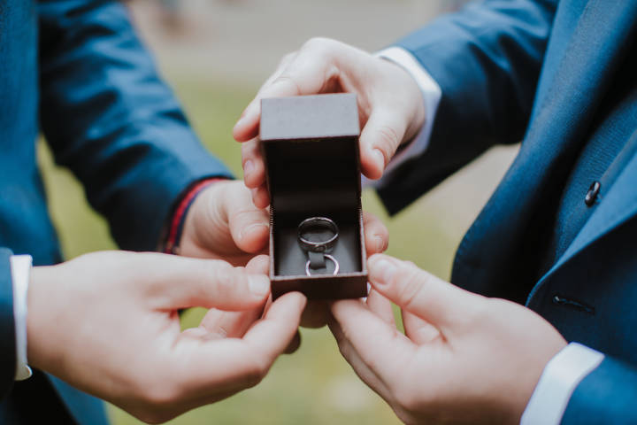 Brett and Amy - A Spring Barn Wedding in Oxfordshire gallery image
