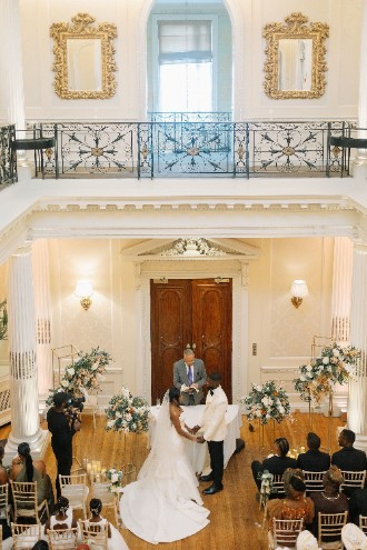 Bride and Groom getting married at Hedsor House