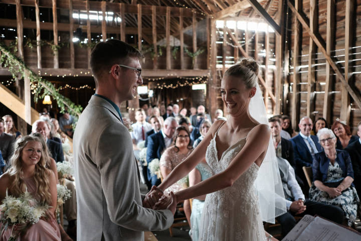 Natasha and Josh - A Summer Festival Wedding in Essex Barn Venue gallery image