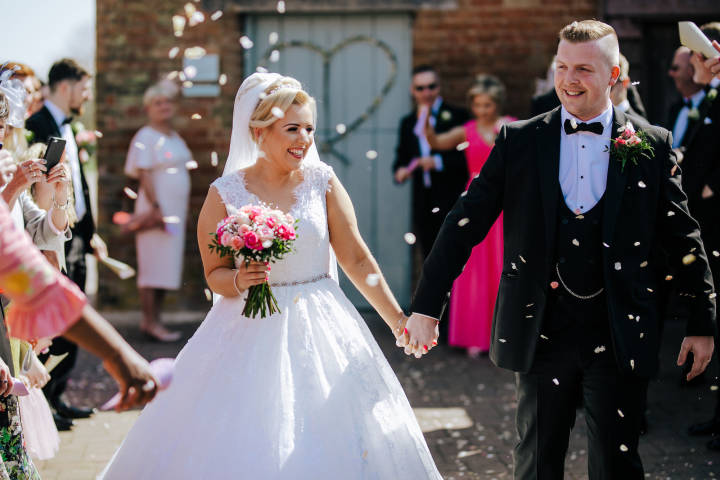Sophie and Ben - A Cambridgeshire Barn Wedding with a Hot Pink Theme gallery image