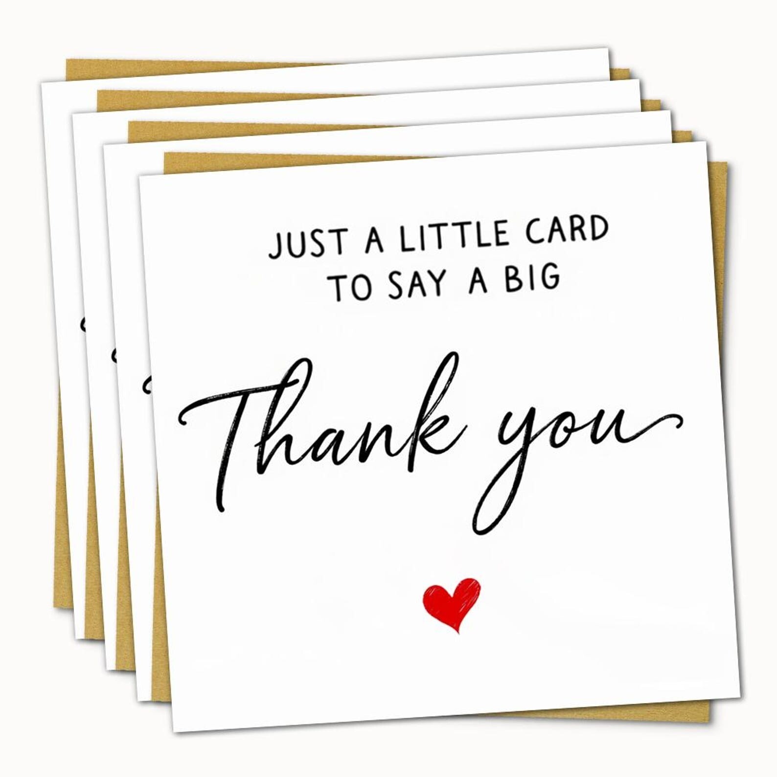 24 Pack Minimalist Wedding Thank You Cards
