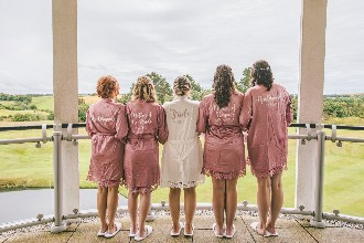 Bridal party getting ready at St Mellion Estate