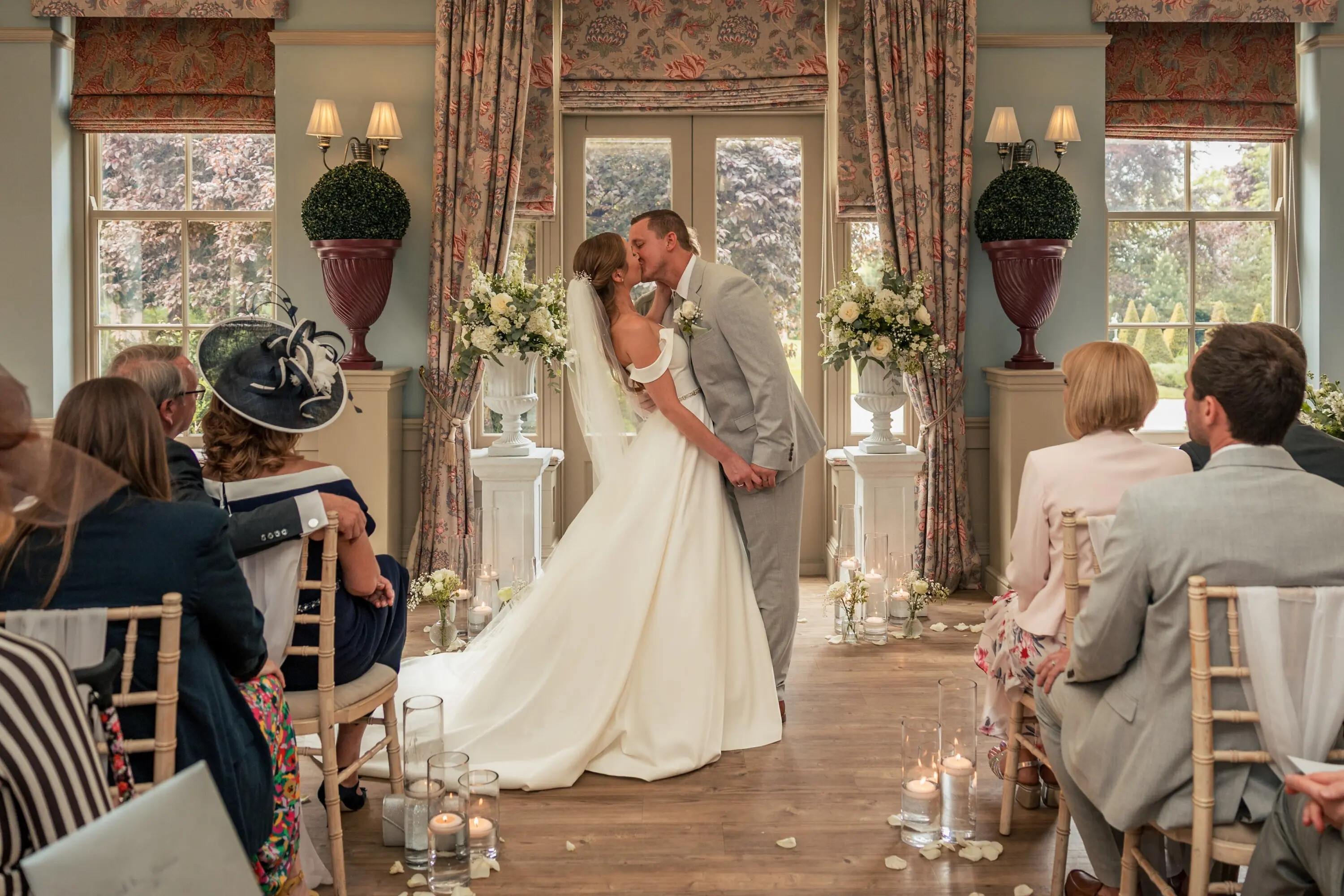 couple wedding ceremony washingborough hall hotel