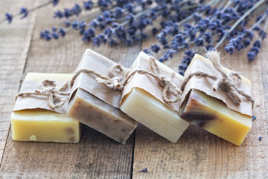 Homemade lavender soap wedding favours cottagecore wedding ideas