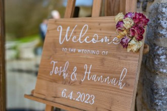 Josh and Hannahs Wedding Sign