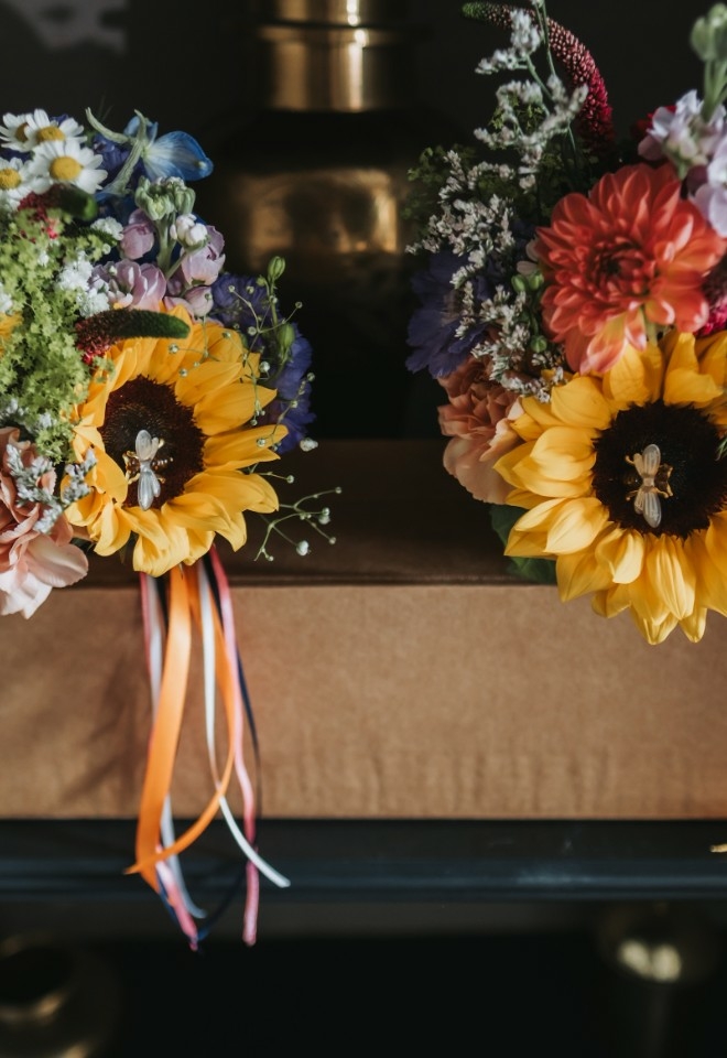 Flower Garlands Rosie and Kyle Wedding