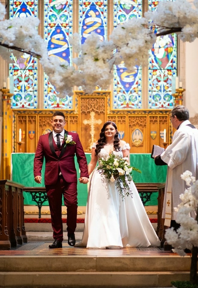 Wedding ceremony at St Peter & St Pauls Church