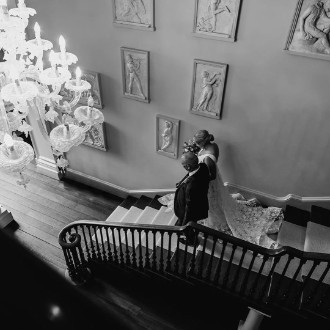 Black and White Wedding Imagery at Howsham Hall