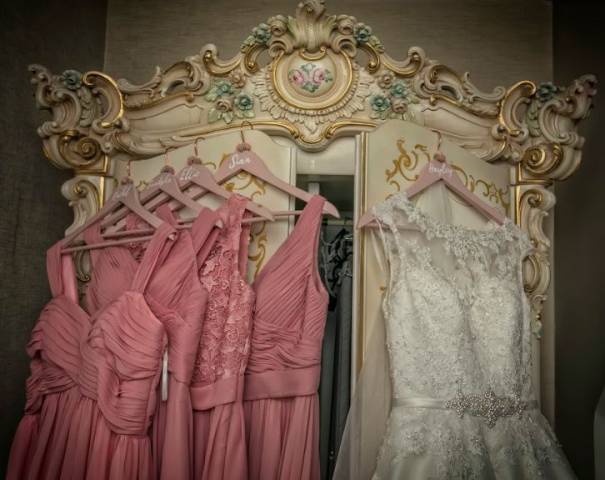 Hayley and David - A Pink Fairytale Church Wedding in Cheshire gallery image
