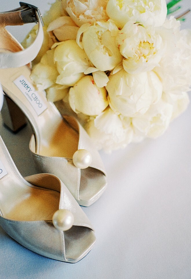 Alisons wedding shoes at Clevedon Hall