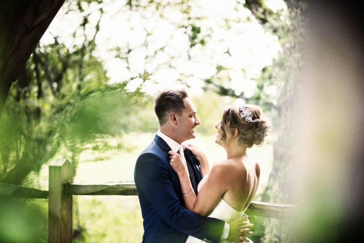 Alex and Chris - Navy and Pink Barn Wedding in Surrey gallery image
