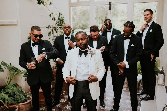 real weddings morden hall groomsmen